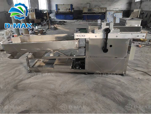 Gesneden noten amandel pinda's crusher Schelp Palm kernel crackers en gescheiden crush snijmachine