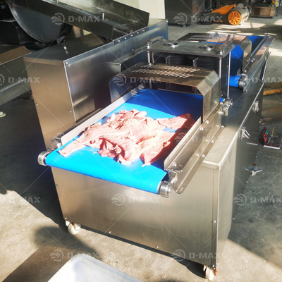 Geschikt voor rundvlees, varkensvlees, kip, eend, borstvlees 40 cm breedte riem Flak slicing machine