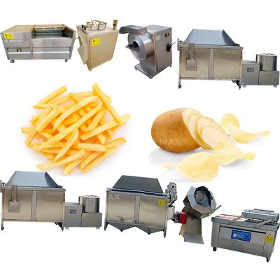 Elektrische aardappelchipmachine 3 HP voor semi-automatische kleine proceslijn