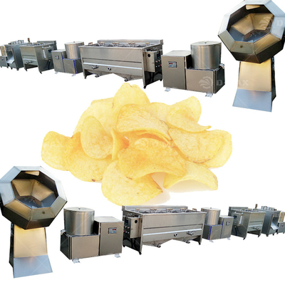 Elektrische aardappelchipmachine 3 HP voor semi-automatische kleine proceslijn
