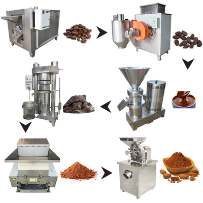 0.75kw cacao bean verwerkingsmachine voor de productie van chocolade vloeistof en cacao poeder