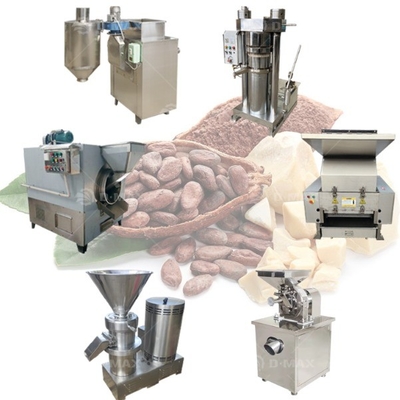 0.75kw cacao bean verwerkingsmachine voor de productie van chocolade vloeistof en cacao poeder