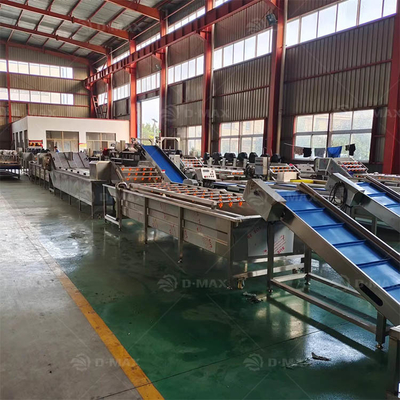 Productielijn voor commerciële verpakkingsmachines voor het schoonmaken van fruit en groenten