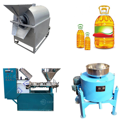 Energiebesparende machine voor het raffineren en bottelen van eetbare oliën met oliepersmachine voor zaden