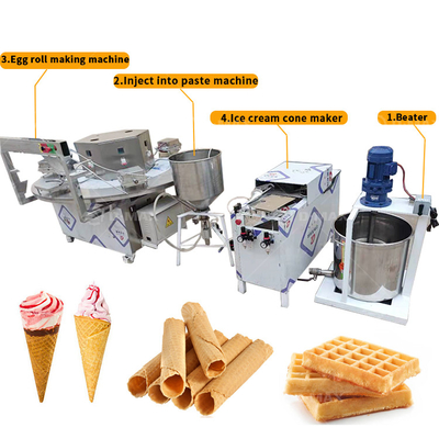 Makkelijke bediening Snack Maker voor Waffle Cup Egg Rolls en Soft Wafer Biscuits