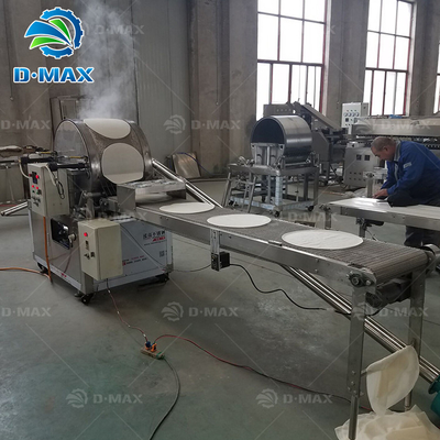Automatische Spanning 380v Pancake Chapati Spring Roll Wrapper Egg Roll Skin Maker Machine