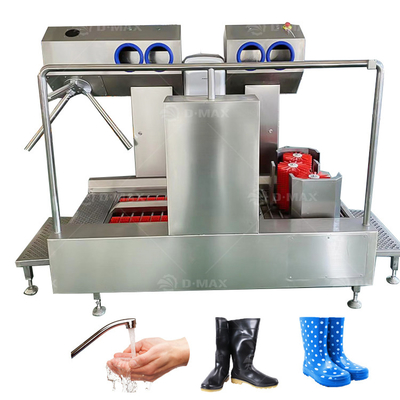 Reinigingsapparatuur van hygiënepost Automatische schoenenwasstand met 6 personen/min snelheid