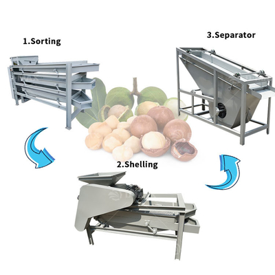 Voedingsmiddelenindustrie Mandelpalm kernel crackers en scheiding machine met automatische functie