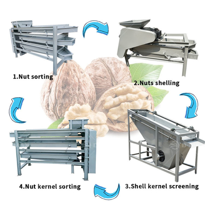 Voedingsmiddelenindustrie Mandelpalm kernel crackers en scheiding machine met automatische functie