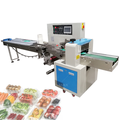 3/4 Sides Seal Nuts Enrobing Chocolate Flow Wrapping Machine voor Design Nutrition Bar