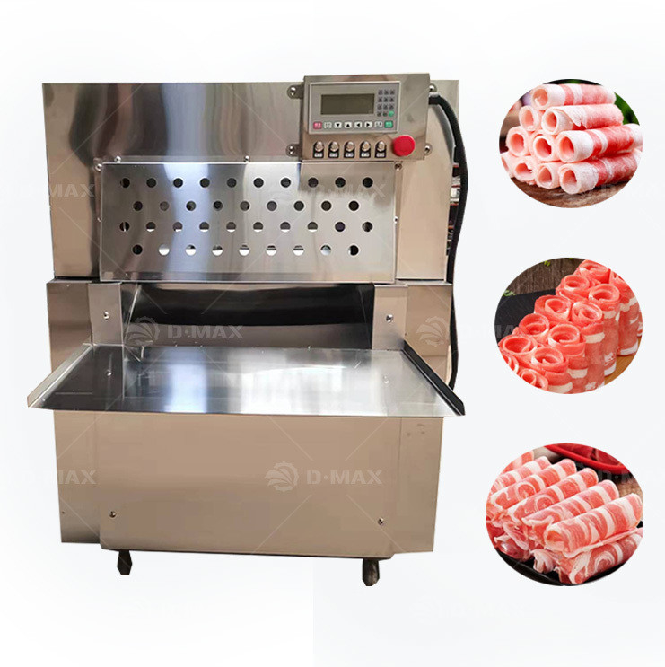 Gecustomiseerde spanningsmachines voor vleesverwerking Bevroren vleessnijmachine voor vleesrolletjes
