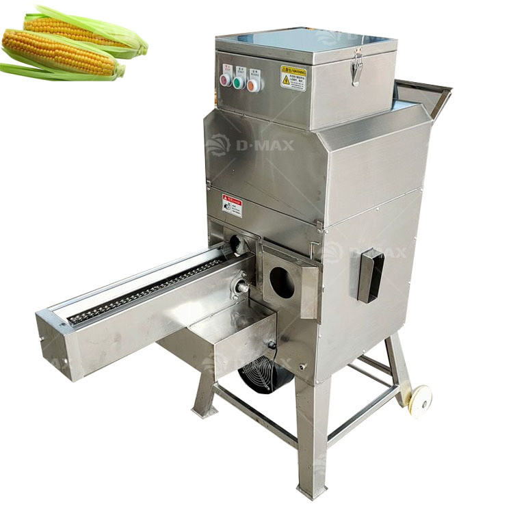 Machine voor het afhakken en schillen van vers maïs