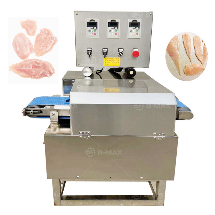 Parallell bevroren vlees snijmachine Perfect voor het snijden van kip borst en vis vlees