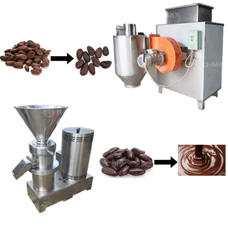 0.75kw cacao bean verwerkingsmachine voor de productie van chocolade vloeistof en cacao poeder