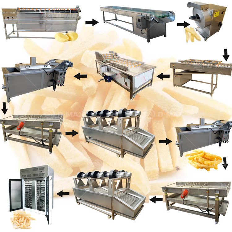 120 kg bevroren aardappelchips maken machine productielijn met product attribuut