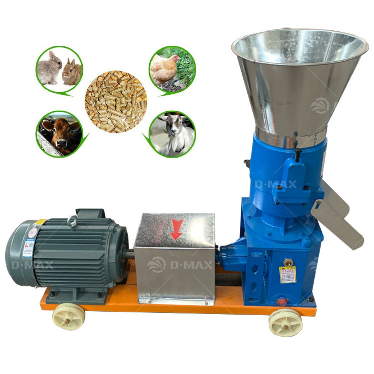220v/380v Spanning Wheat Bran Pellet Maker voor kleine Mini Geit Vee Cat