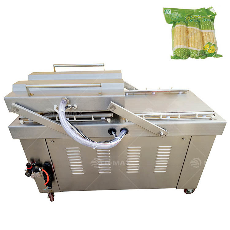 Heavy Duty Table Top Double Chamber Vacuum Sealing Machine voor stof varkensvlees rundvlees en thee